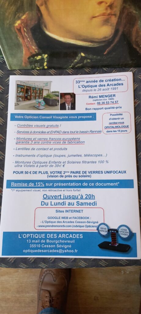 OPTIQUE DES ARCADES Opticien Cesson Sevigne Articles Particuliers 7